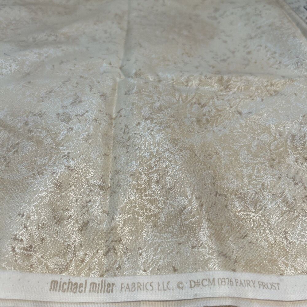 Michael Miller Fairy Frost Cotton Quilting Fabric DCM376 Vanilla 1.6 Yd